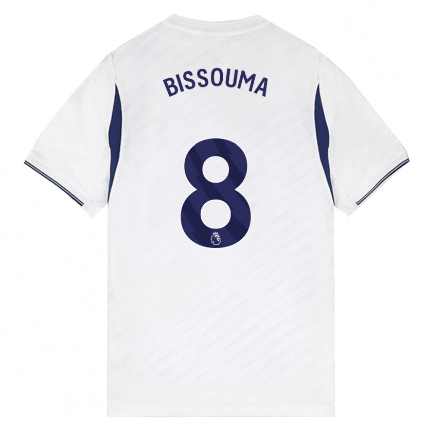Danxen Men Yves Bissouma #8 White Red Purple Home Jersey 2026/27 T-Shirt