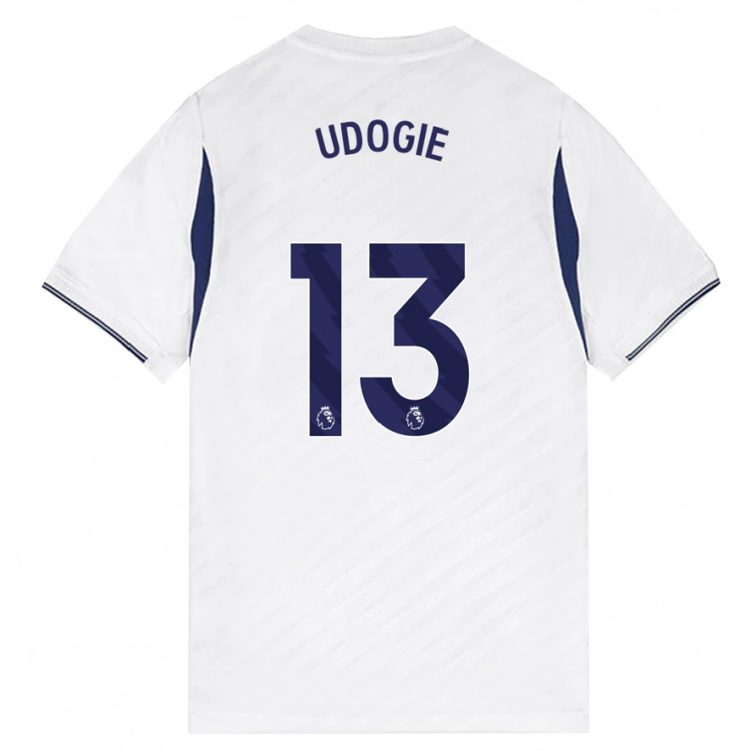 Danxen Men Destiny Udogie #13 White Red Purple Home Jersey 2026/27 T-Shirt