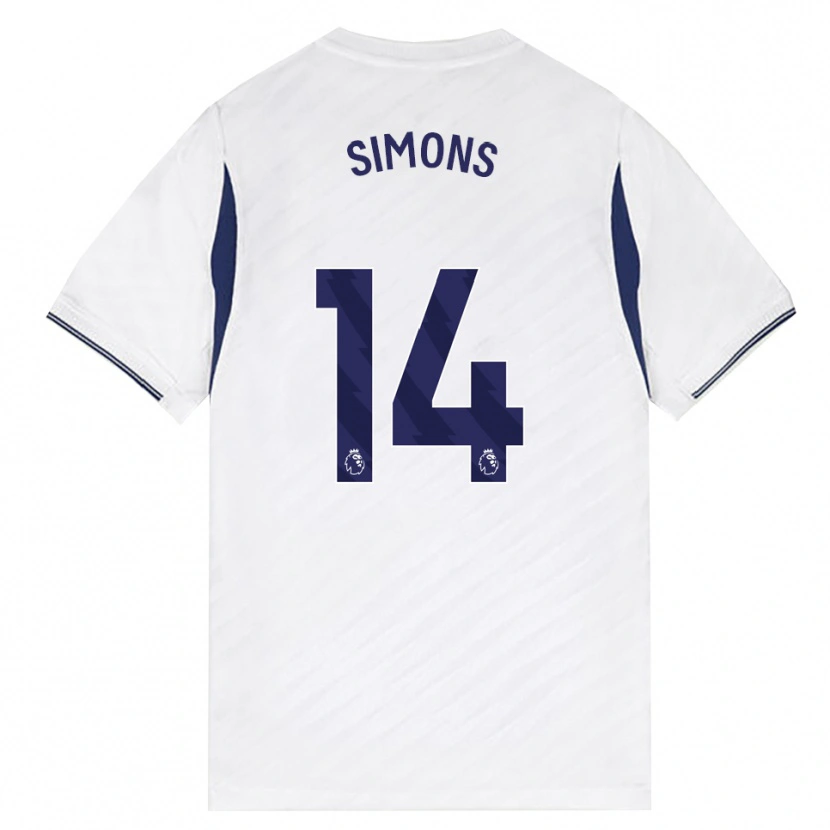Danxen Men Zach Simons #14 White Red Purple Home Jersey 2026/27 T-Shirt