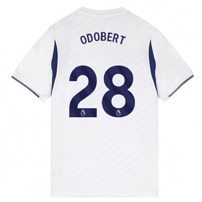 Danxen Men Wilson Odobert #28 White Red Purple Home Jersey 2026/27 T-Shirt