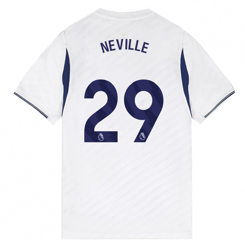 Danxen Men Ashleigh Neville #29 White Red Purple Home Jersey 2026/27 T-Shirt