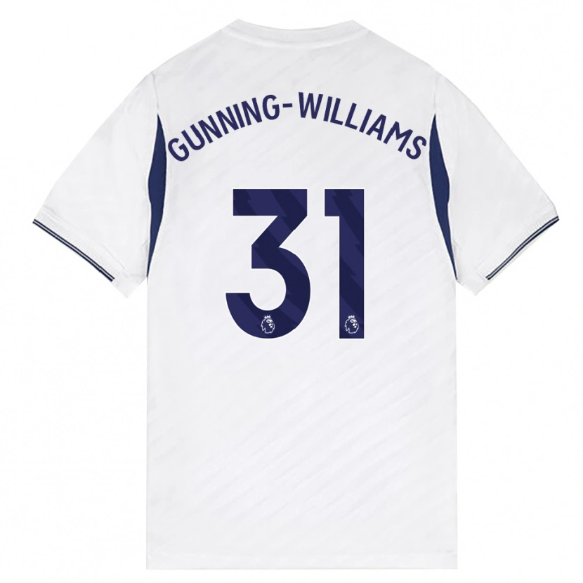 Danxen Men Lenna Gunning-Williams #31 White Red Purple Home Jersey 2026/27 T-Shirt