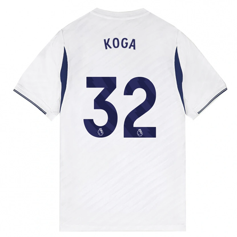 Danxen Men Tōko Koga #32 White Red Purple Home Jersey 2026/27 T-Shirt