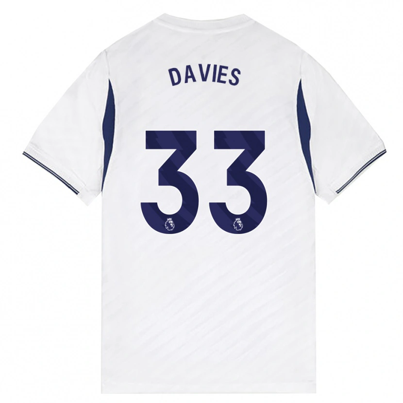 Danxen Men Ben Davies #33 White Red Purple Home Jersey 2026/27 T-Shirt