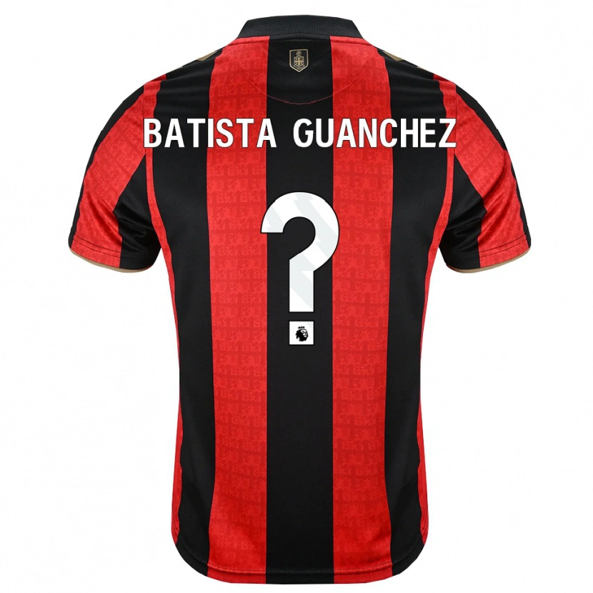 Danxen Men Aidan Batista Guanchez #0 Goldenrod Red Black Home Jersey 2026/27 T-Shirt