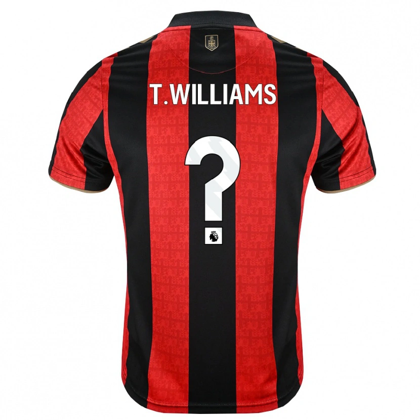 Danxen Men Toure Williams #0 Goldenrod Red Black Home Jersey 2026/27 T-Shirt