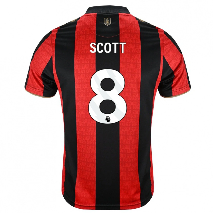 Danxen Men Alex Scott #8 Goldenrod Red Black Home Jersey 2026/27 T-Shirt