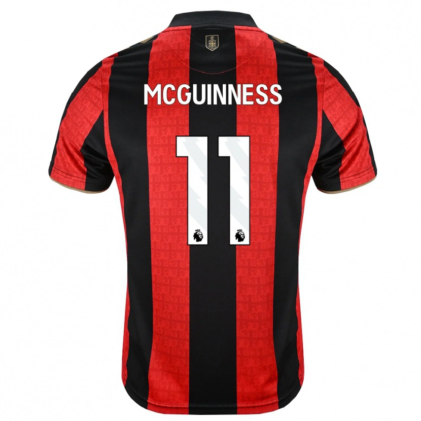 Danxen Men Gemma Mcguinness #11 Goldenrod Red Black Home Jersey 2026/27 T-Shirt