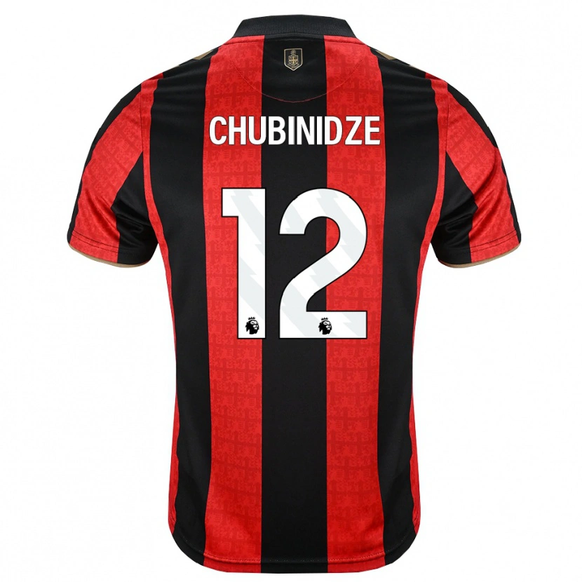 Danxen Men George Chubinidze #12 Goldenrod Red Black Home Jersey 2026/27 T-Shirt