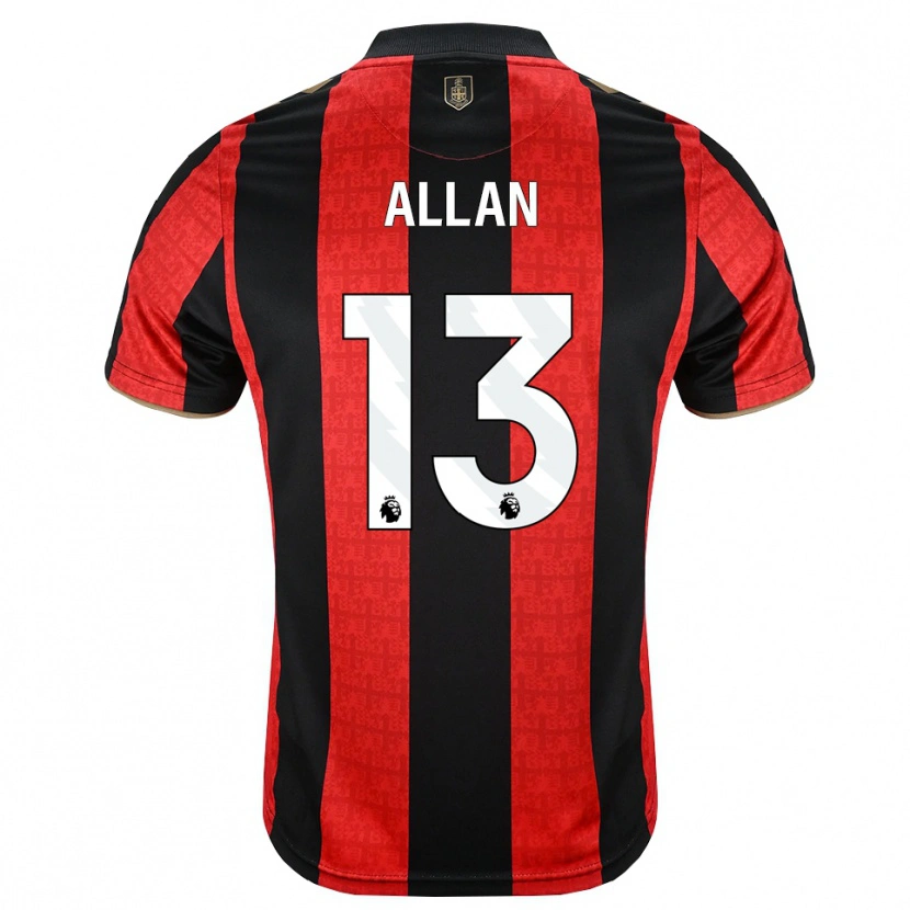Danxen Men Mack Allan #13 Goldenrod Red Black Home Jersey 2026/27 T-Shirt