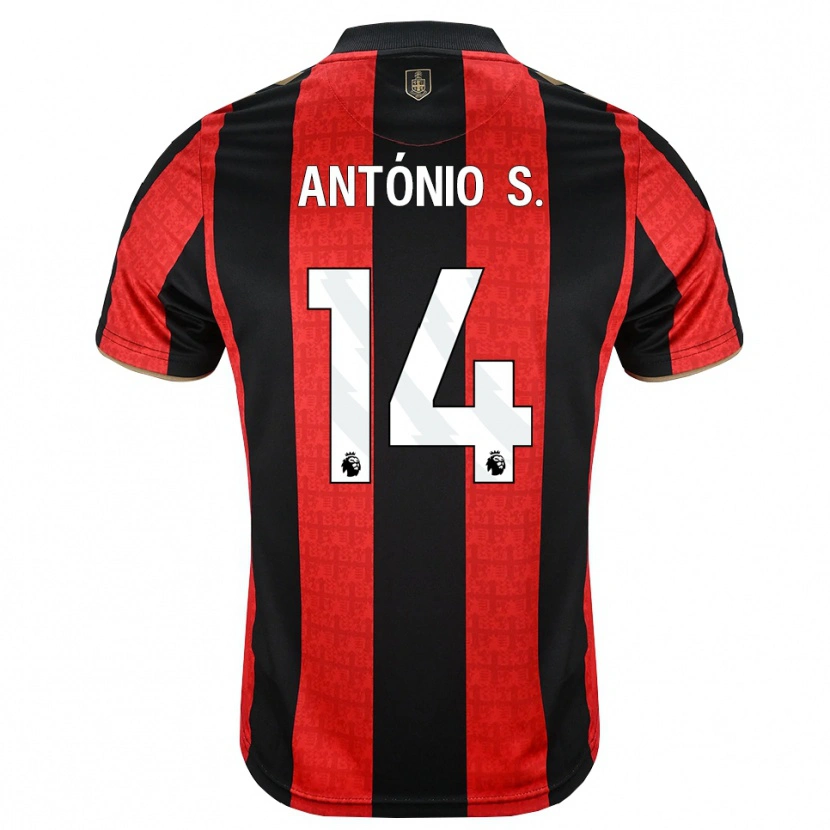 Danxen Men António Silva #14 Goldenrod Red Black Home Jersey 2026/27 T-Shirt