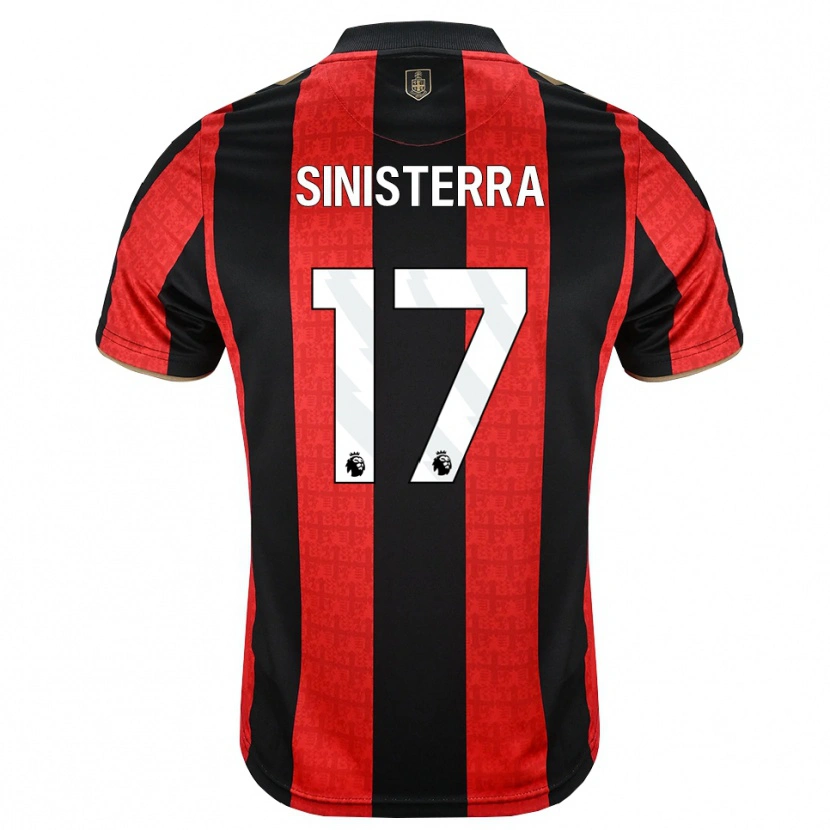 Danxen Men Luis Sinisterra #17 Goldenrod Red Black Home Jersey 2026/27 T-Shirt