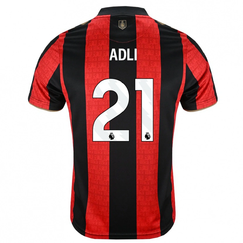 Danxen Men Amine Adli #21 Goldenrod Red Black Home Jersey 2026/27 T-Shirt