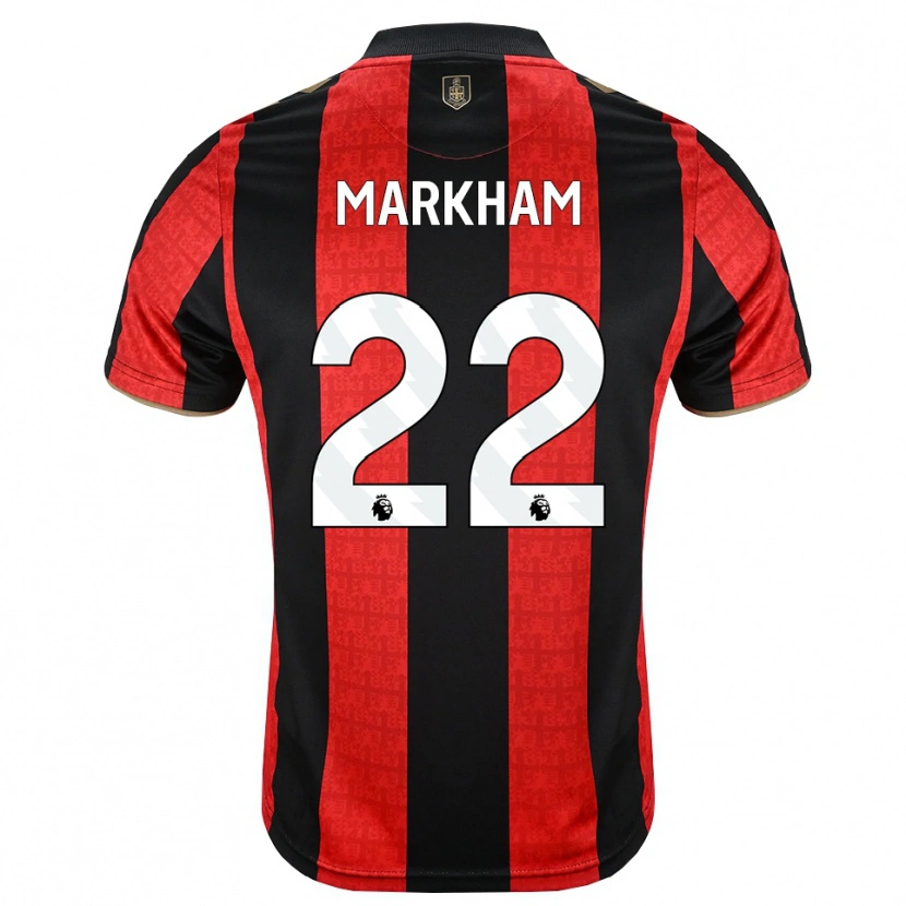Danxen Men Jenna Markham #22 Goldenrod Red Black Home Jersey 2026/27 T-Shirt