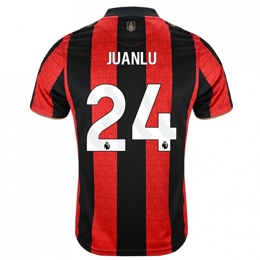 Danxen Men Juanlu Sánchez #24 Goldenrod Red Black Home Jersey 2026/27 T-Shirt
