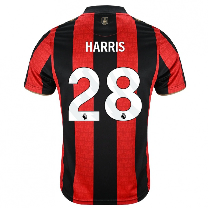 Danxen Men Charlotte Harris #28 Goldenrod Red Black Home Jersey 2026/27 T-Shirt