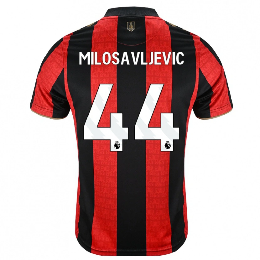 Danxen Men Veljko Milosavljevic #44 Goldenrod Red Black Home Jersey 2026/27 T-Shirt