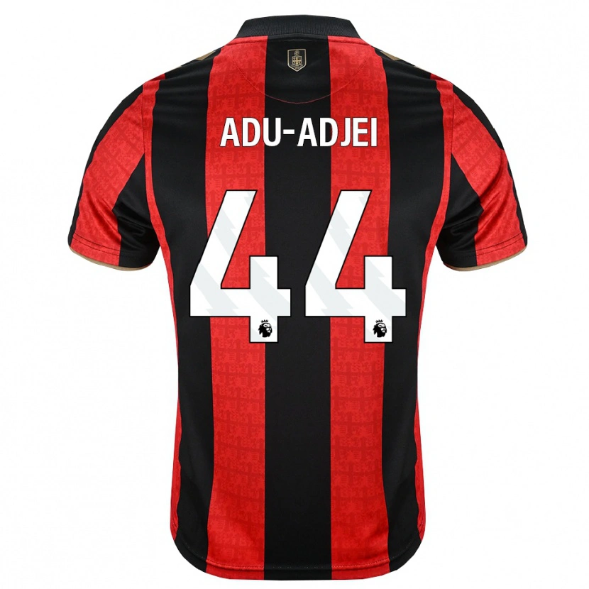 Danxen Men Daniel Adu-Adjei #44 Goldenrod Red Black Home Jersey 2026/27 T-Shirt