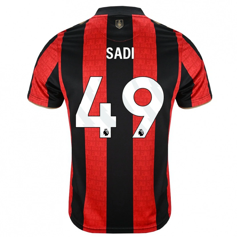 Danxen Men Dominic Sadi #49 Goldenrod Red Black Home Jersey 2026/27 T-Shirt