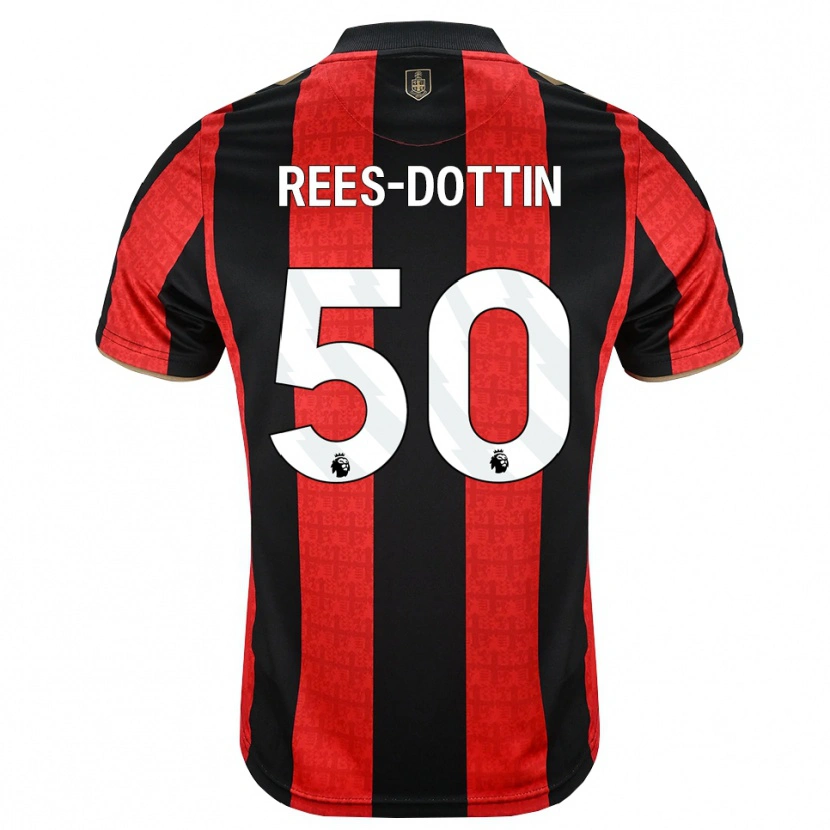 Danxen Men Remy Rees-Dottin #50 Goldenrod Red Black Home Jersey 2026/27 T-Shirt
