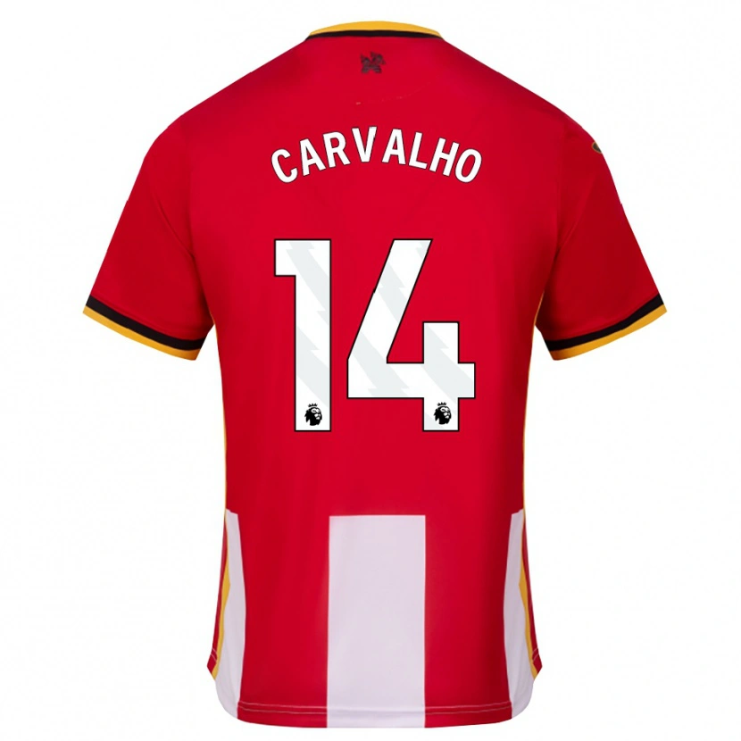 Danxen Men Fábio Carvalho #14 Yellow Black Red Home Jersey 2026/27 T-Shirt