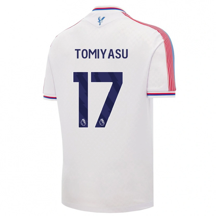 Danxen Men Takehiro Tomiyasu #17 White Red Blue Home Jersey 2026/27 T-Shirt