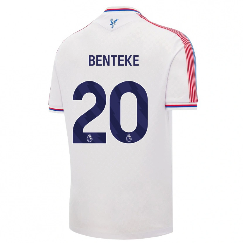 Danxen Men Christian Benteke #20 White Red Blue Home Jersey 2026/27 T-Shirt