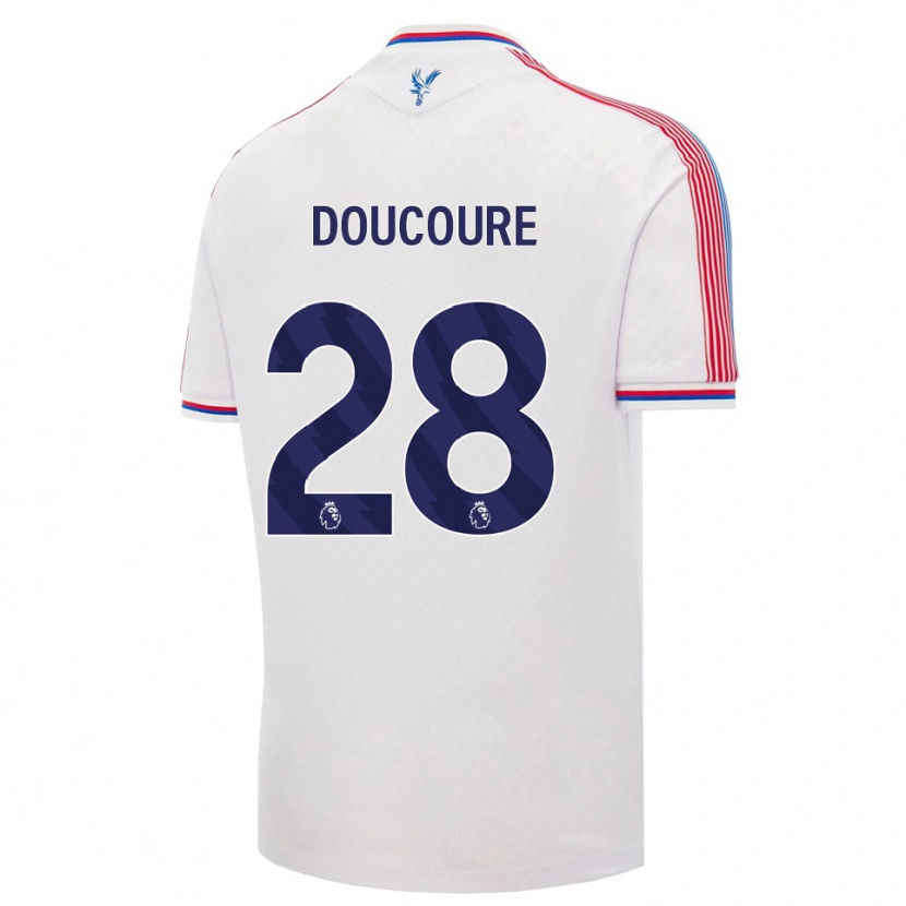 Danxen Men Cheick Doucouré #28 White Red Blue Home Jersey 2026/27 T-Shirt