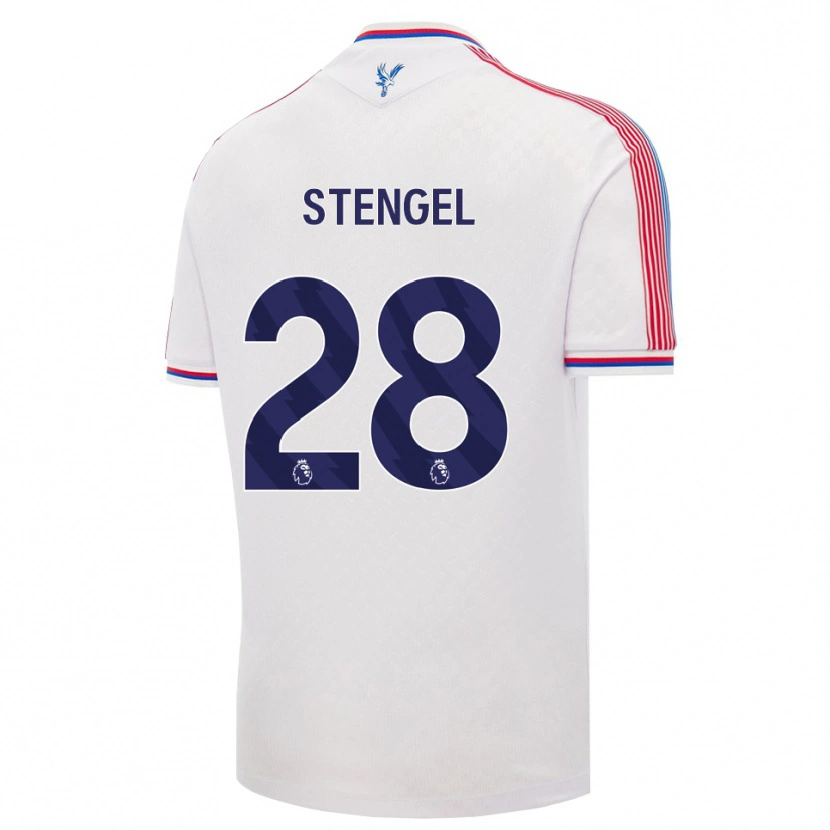 Danxen Men Katie Stengel #28 White Red Blue Home Jersey 2026/27 T-Shirt