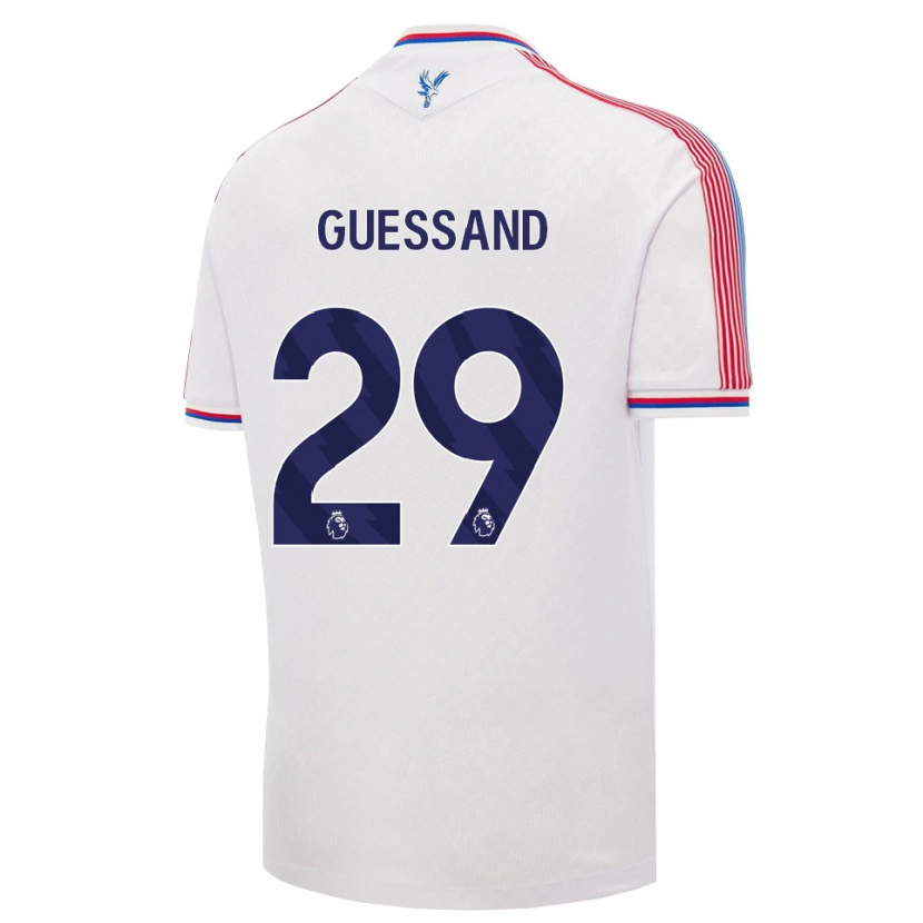 Danxen Men Evann Guessand #29 White Red Blue Home Jersey 2026/27 T-Shirt