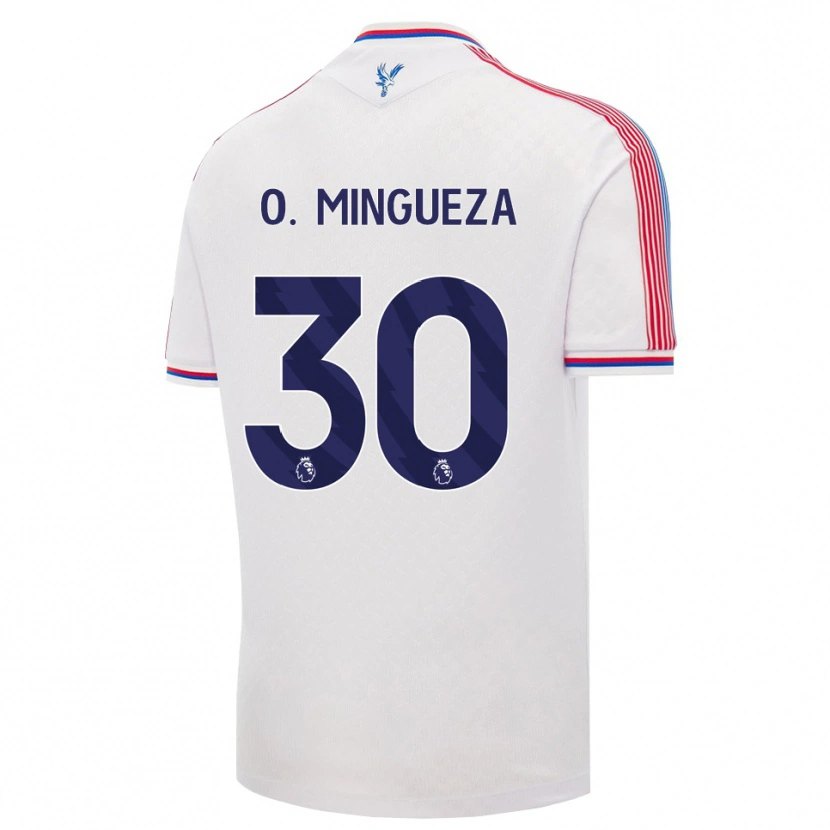 Danxen Men Óscar Mingueza #30 White Red Blue Home Jersey 2026/27 T-Shirt