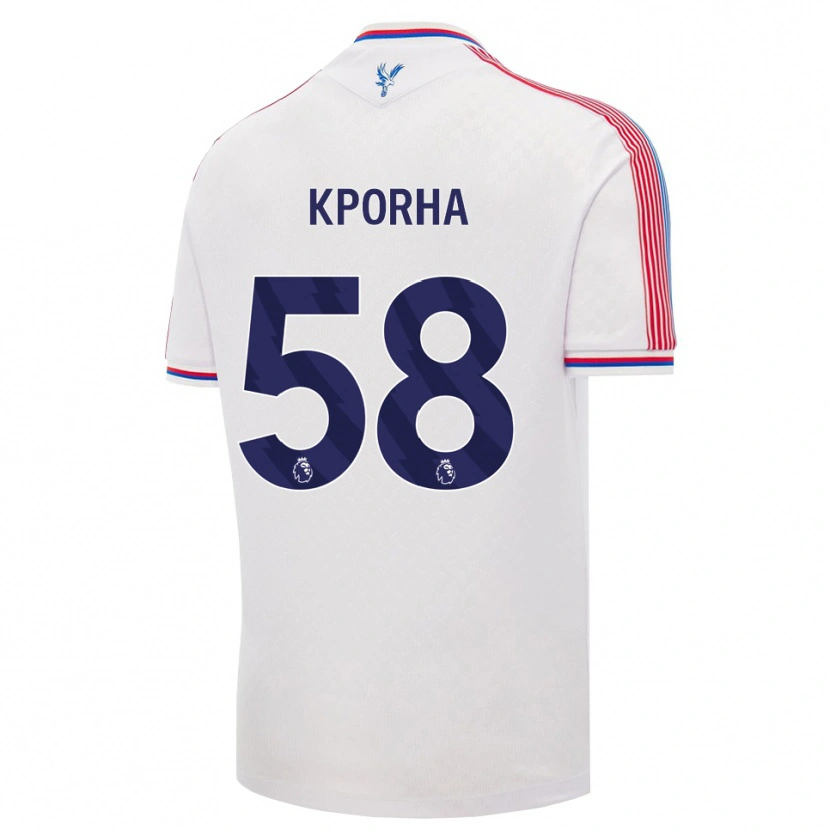 Danxen Men Caleb Kporha #58 White Red Blue Home Jersey 2026/27 T-Shirt