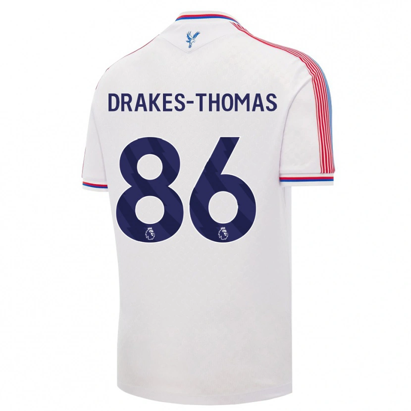 Danxen Men Joél Drakes-Thomas #86 White Red Blue Home Jersey 2026/27 T-Shirt