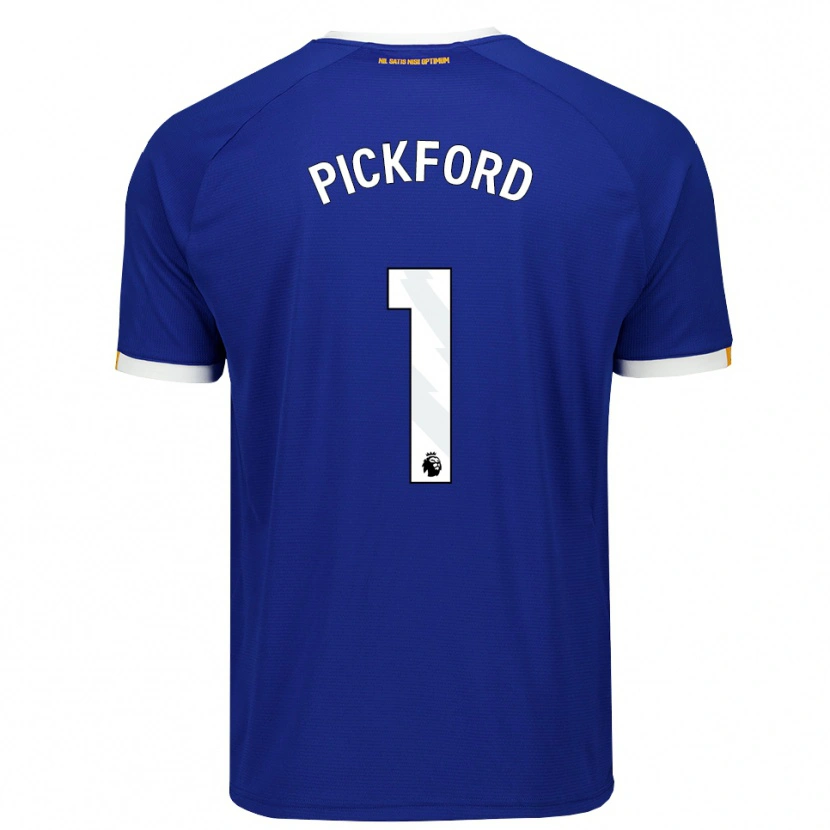 Danxen Men Jordan Pickford #1 Blue White Yellow Home Jersey 2026/27 T-Shirt