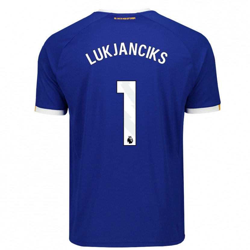 Danxen Men Douglass Lukjanciks #1 Blue White Yellow Home Jersey 2026/27 T-Shirt