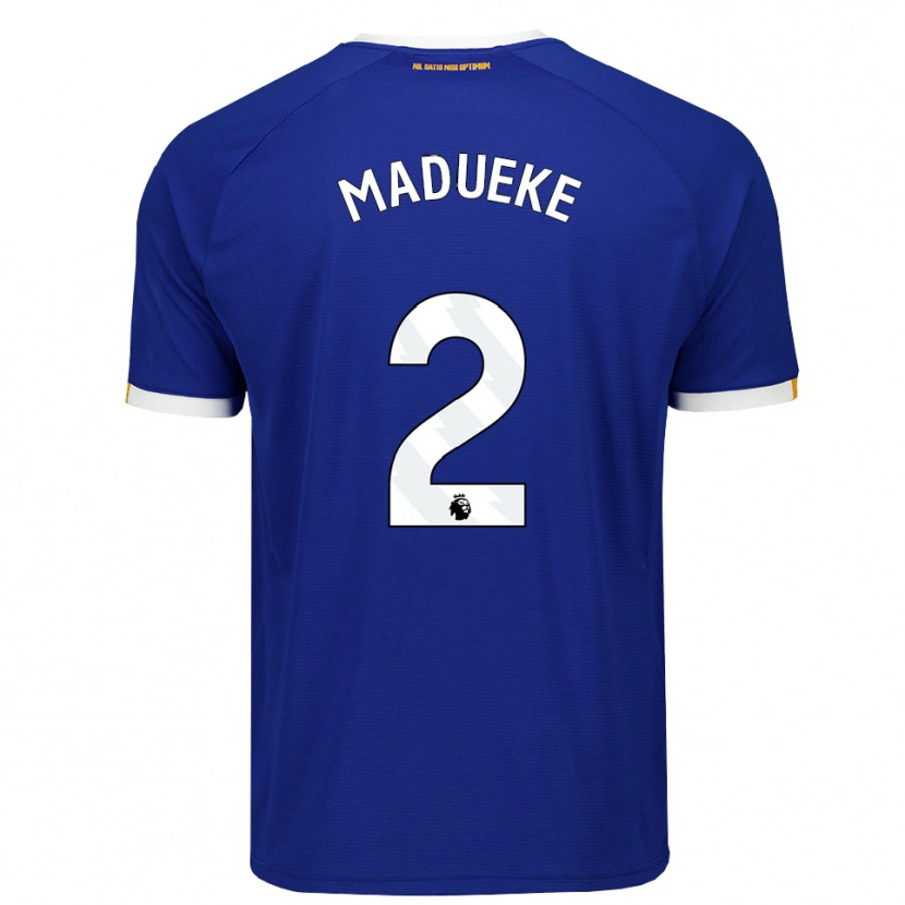 Danxen Men Divine Madueke #2 Blue White Yellow Home Jersey 2026/27 T-Shirt