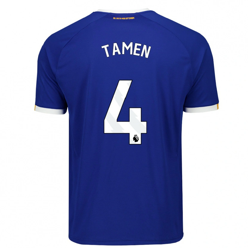 Danxen Men William Tamen #4 Blue White Yellow Home Jersey 2026/27 T-Shirt