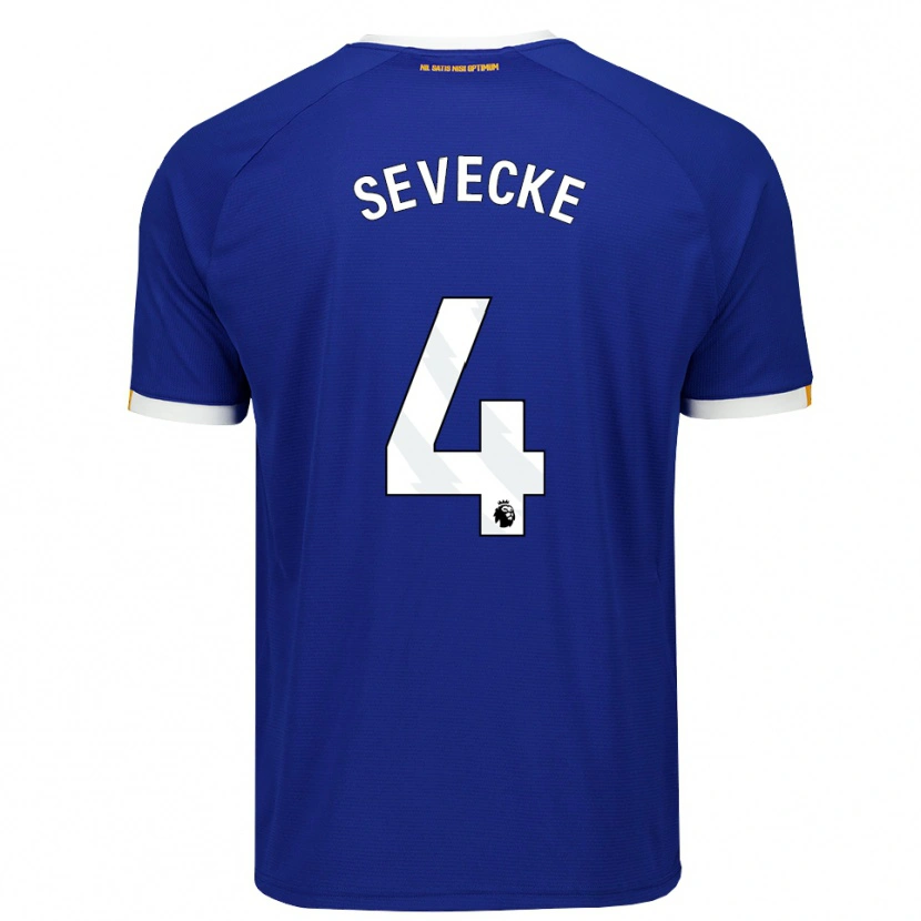 Danxen Men Rikke Sevecke #4 Blue White Yellow Home Jersey 2026/27 T-Shirt