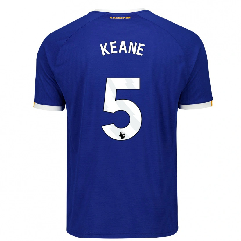 Danxen Men Michael Keane #5 Blue White Yellow Home Jersey 2026/27 T-Shirt