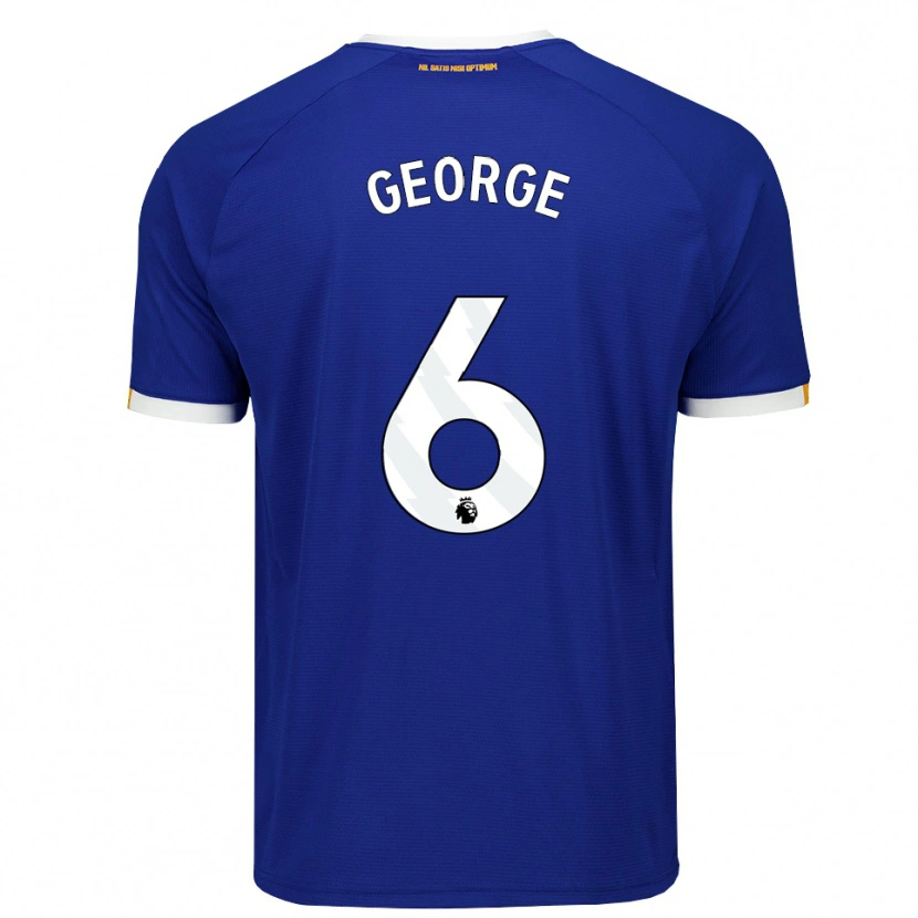 Danxen Men Gabrielle George #6 Blue White Yellow Home Jersey 2026/27 T-Shirt