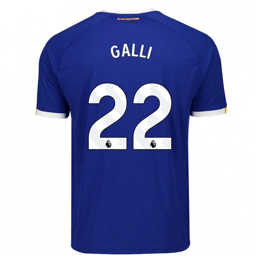 Danxen Men Aurora Galli #22 Blue White Yellow Home Jersey 2026/27 T-Shirt