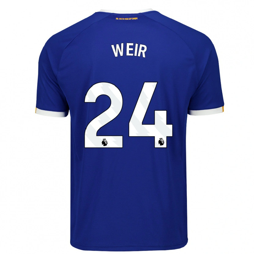 Danxen Men Kenzie Weir #24 Blue White Yellow Home Jersey 2026/27 T-Shirt
