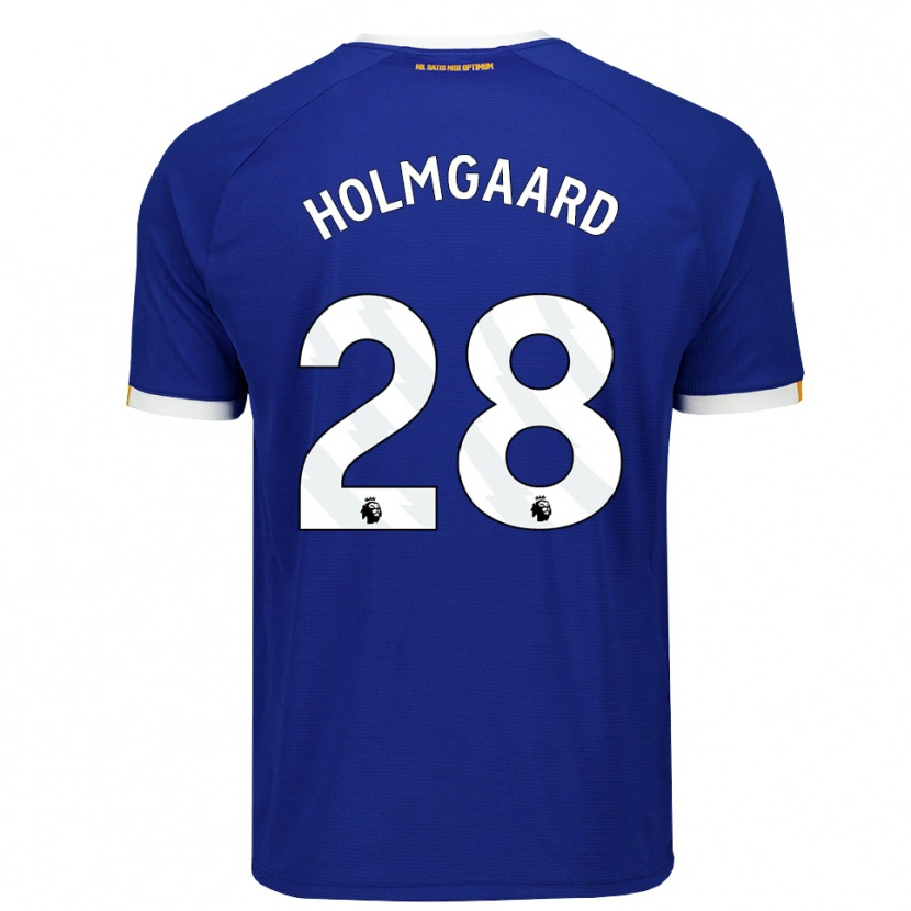 Danxen Men Karen Holmgaard #28 Blue White Yellow Home Jersey 2026/27 T-Shirt