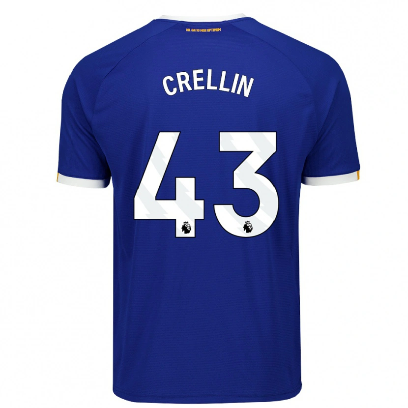 Danxen Men Billy Crellin #43 Blue White Yellow Home Jersey 2026/27 T-Shirt