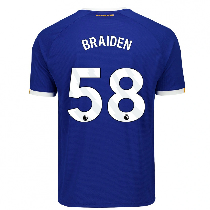 Danxen Men Braiden Graham #58 Blue White Yellow Home Jersey 2026/27 T-Shirt