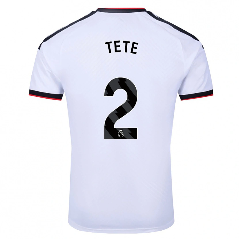 Danxen Men Kenny Tete #2 White Black Red Home Jersey 2026/27 T-Shirt