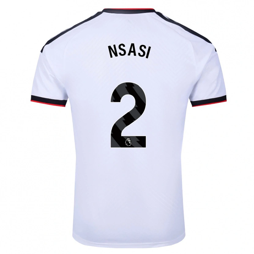 Danxen Men Eddy Nsasi #2 White Black Red Home Jersey 2026/27 T-Shirt