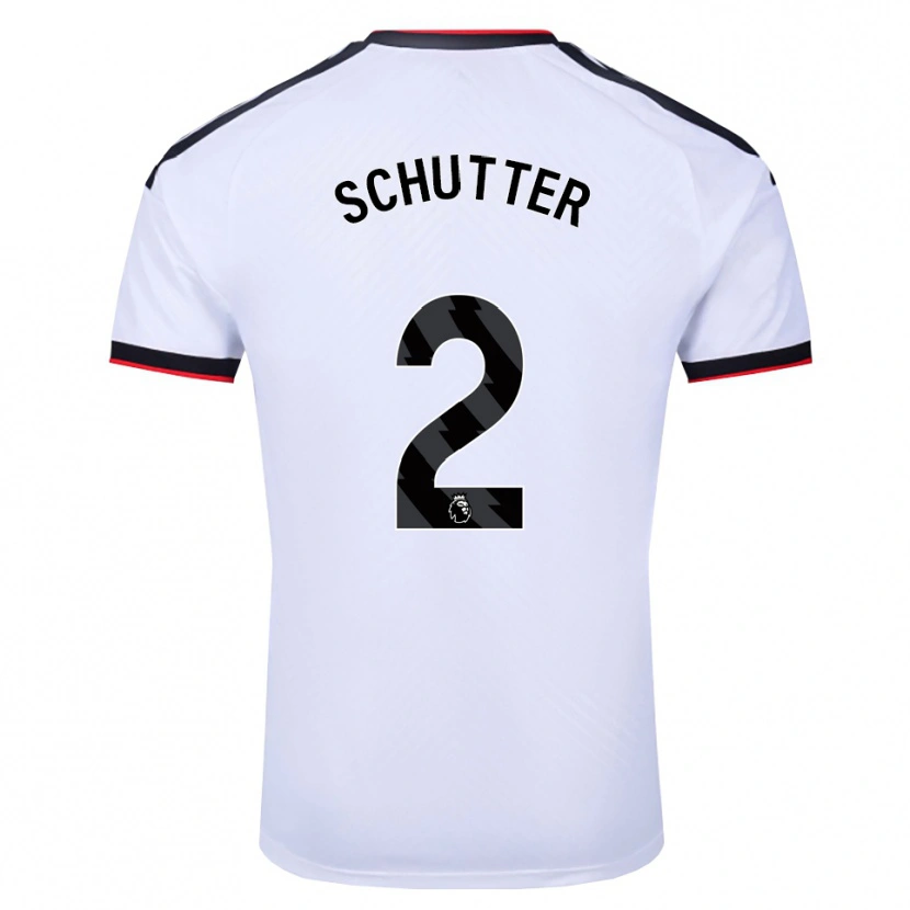 Danxen Men Quinn Schutter #2 White Black Red Home Jersey 2026/27 T-Shirt
