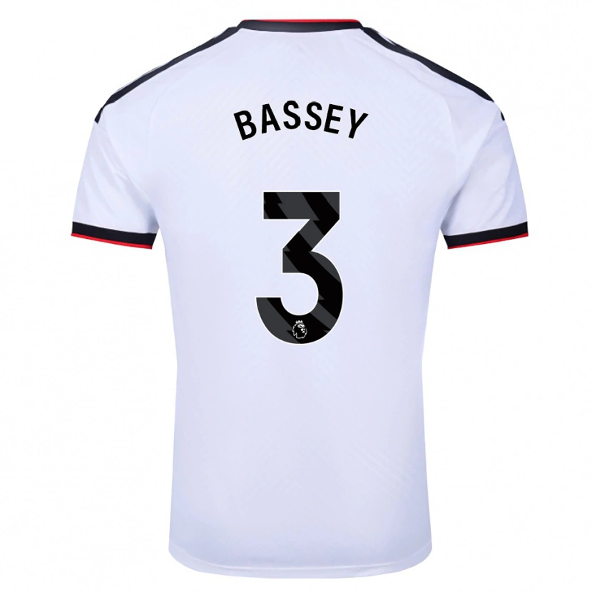 Danxen Men Calvin Bassey #3 White Black Red Home Jersey 2026/27 T-Shirt