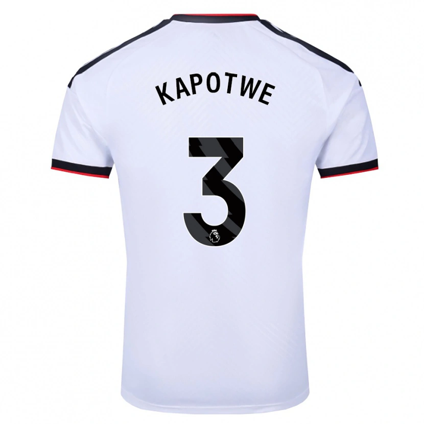 Danxen Men Chase Kapotwe #3 White Black Red Home Jersey 2026/27 T-Shirt